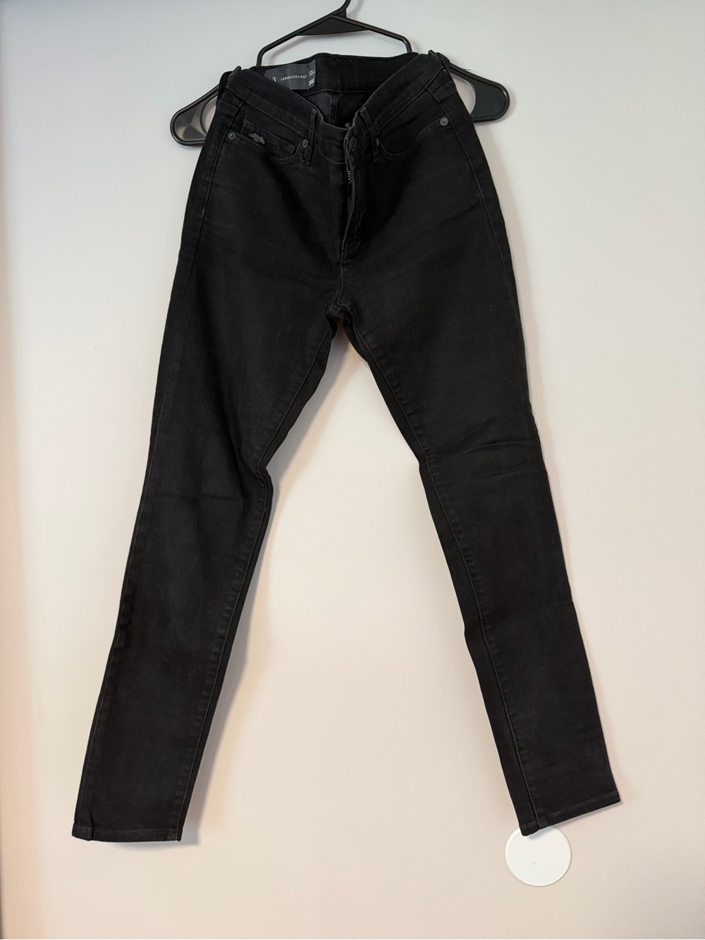 Armani Exchange Black Skinny Jeans - A|X Detail